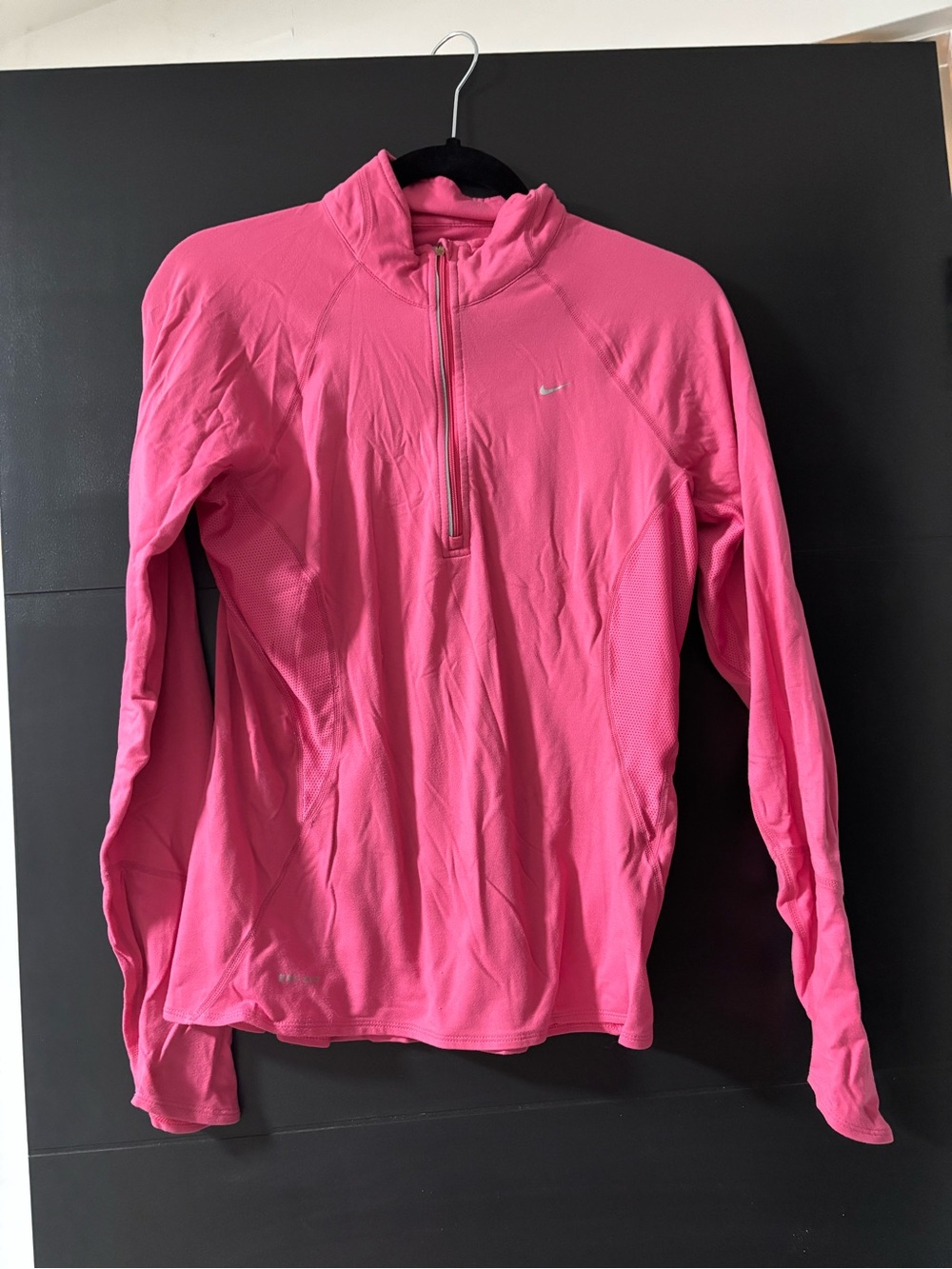Nike Bright Pink Quarter-Zip Running Top